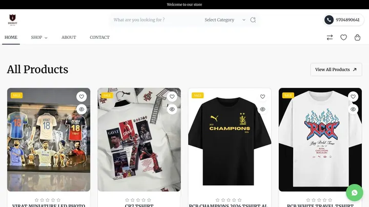 DRESSIFY storefront built with Zalient Shop