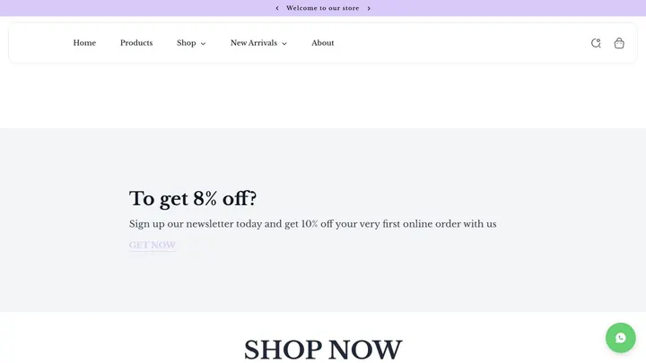 Euon Clo storefront built with Zalient Shop