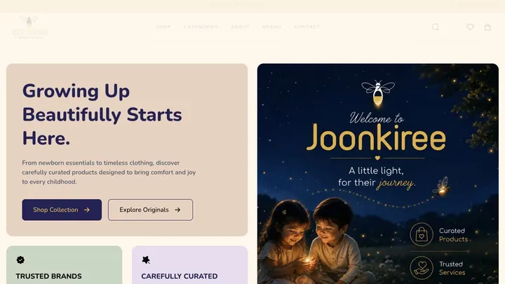 Joonkiree storefront built with Zalient Shop
